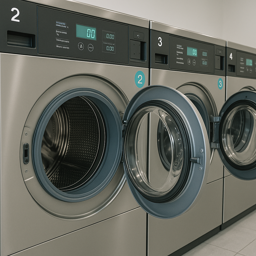 Máquinas de lavar e secar da Lavou Lavanderia